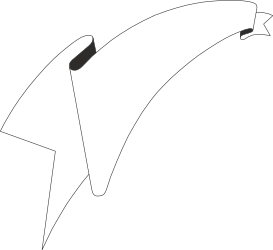 Dolphin Tail Clipart: Elegant Borders & Banners on Black Background