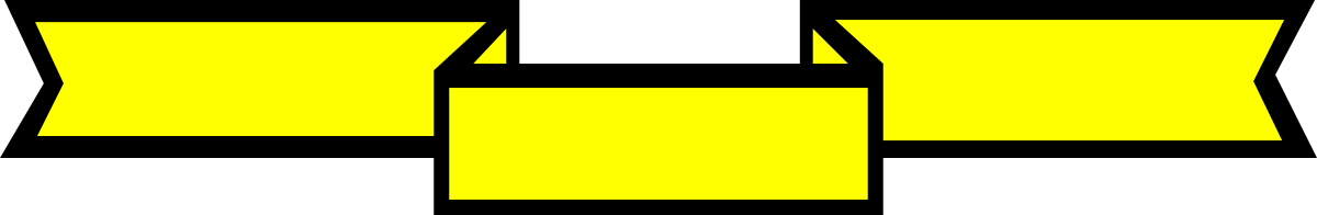 Yellow Flag on Black Background - Eye-Catching Clipart