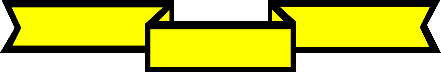 Yellow Flag on Black Background - Eye-Catching Clipart