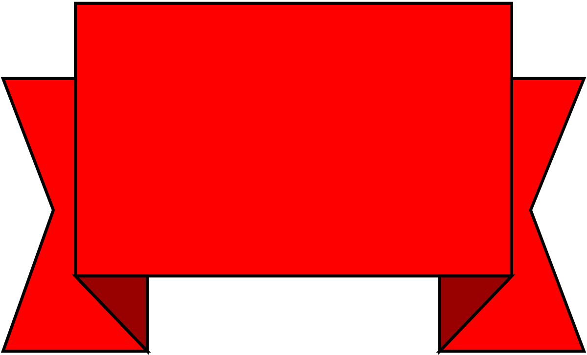 Red Box with White Border Clipart - Versatile Graphics for Any Project
