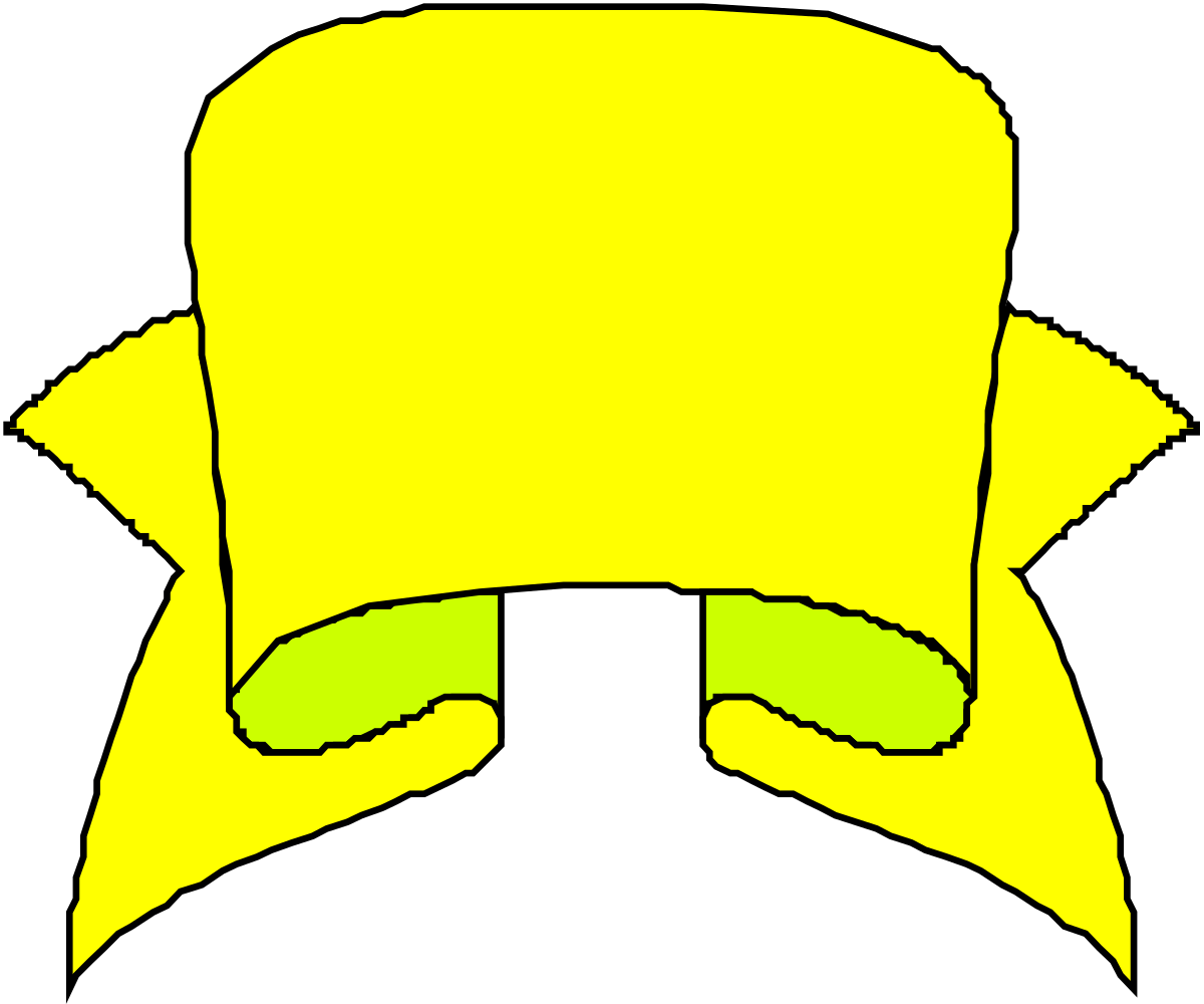 Yellow Hat with Green Bow Clipart: Perfect for Playful Designs
