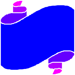 Blue and Pink Map Clipart with Pink Arrow