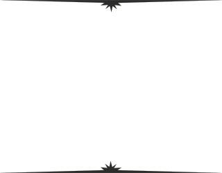 Black and White Frame with Stars - Stylish Borders and Bars Clipart