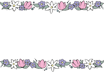 Elegant Floral Borders and Bars Clipart on Black Background
