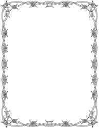 Barbed Wire Borders and Frames - Unique Clipart Designs