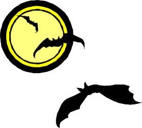 Bat Logo  Black and Yellow Flying Bat Clipart Design