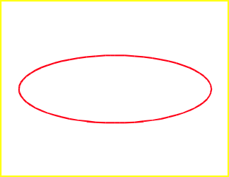 White Oval with Yellow Border Clipart for Creative Designs