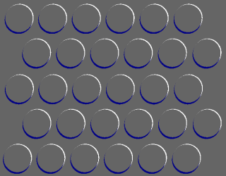 Blue and White Circle Pattern Clipart - Elegant Borders & Miscellaneous Designs