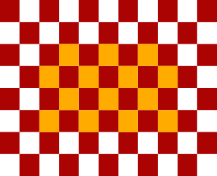 Red and Yellow Pixel Pattern Clipart - Vibrant Borders and Backgrounds