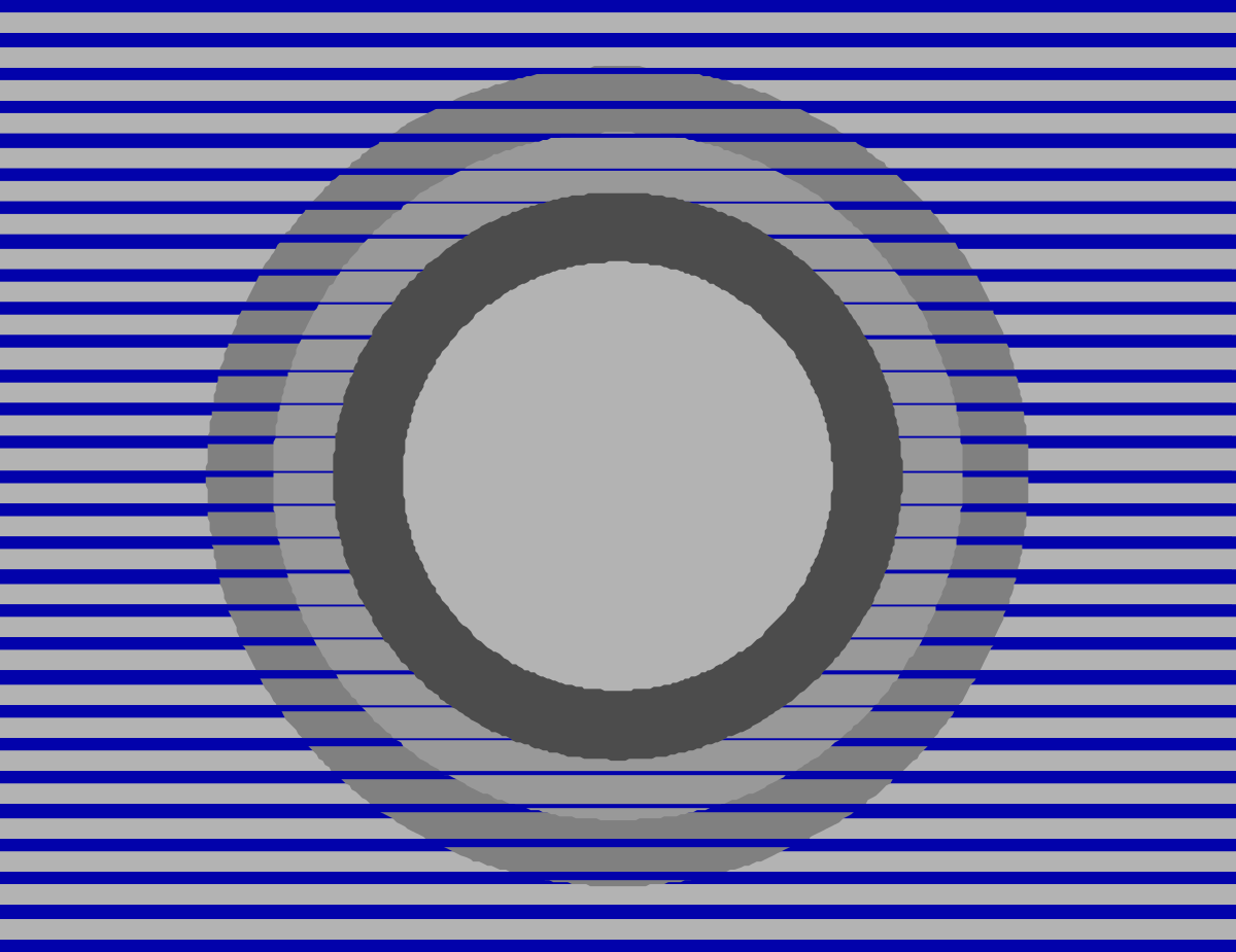 Blue and Gray Striped Background with Circle Clipart - Elegant Design Elements