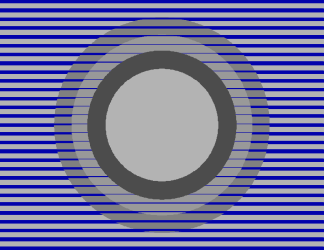 Blue and Gray Striped Background with Circle Clipart - Elegant Design Elements