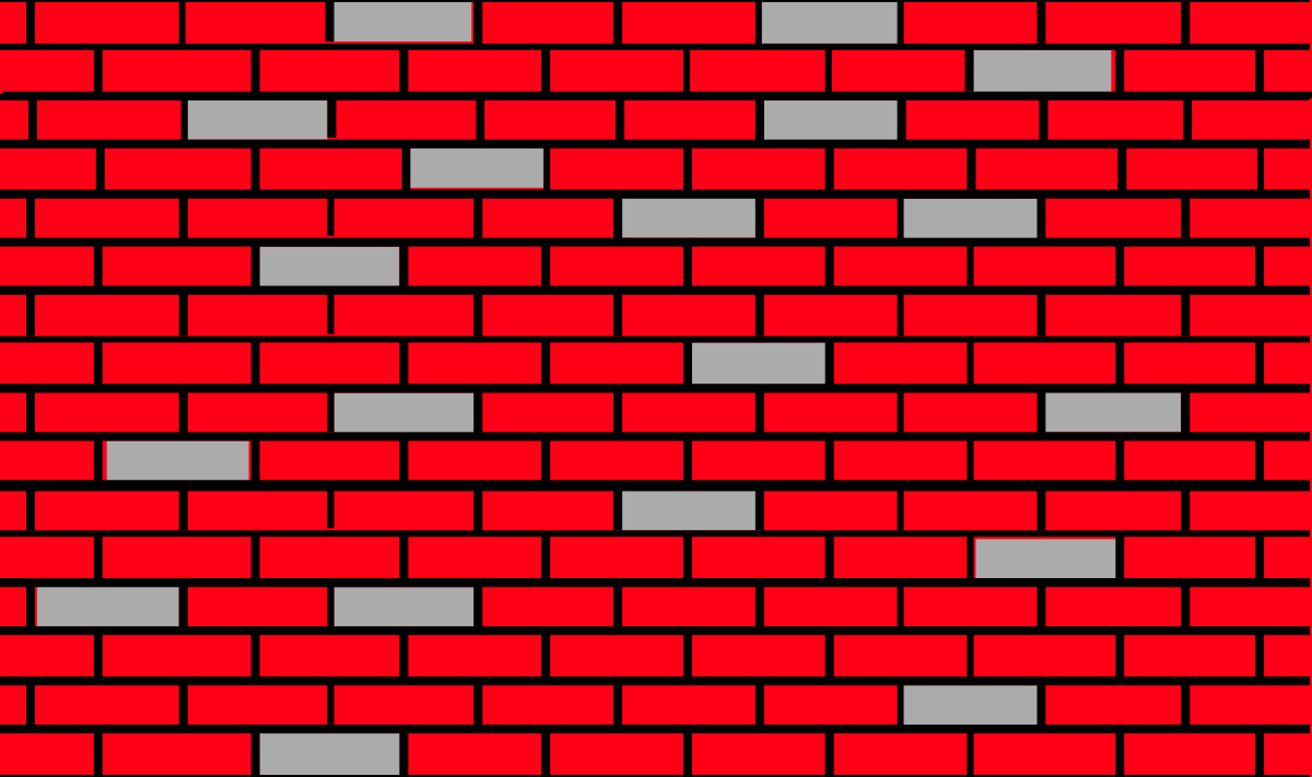 Brick Wall Clipart with Red and Gray Stripes - Versatile Background Design