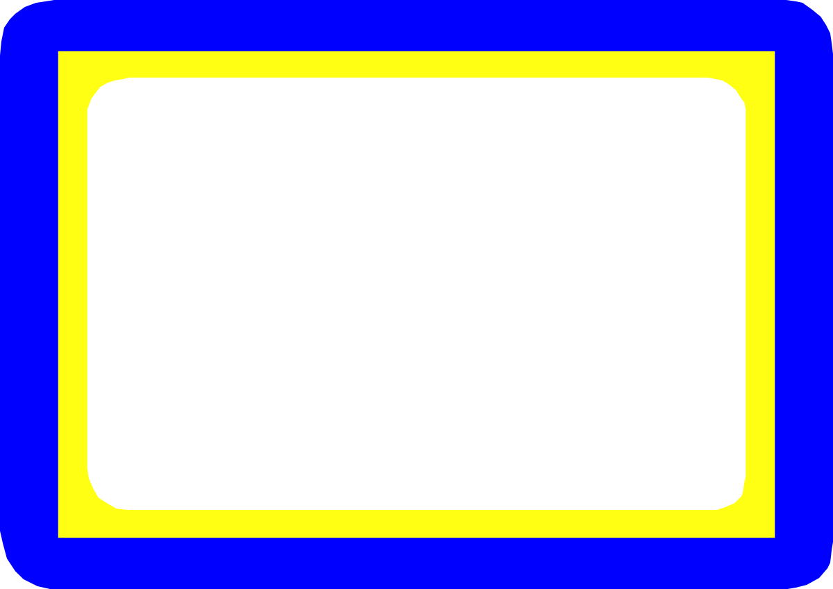 a square blue and yellow frame clip art png transparent Square Blue and Yellow Frame Clipart - Vibrant Borders for Creative Projects
