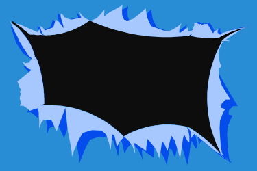 Black Hole on Blue Background Clipart - Cosmic Wonders