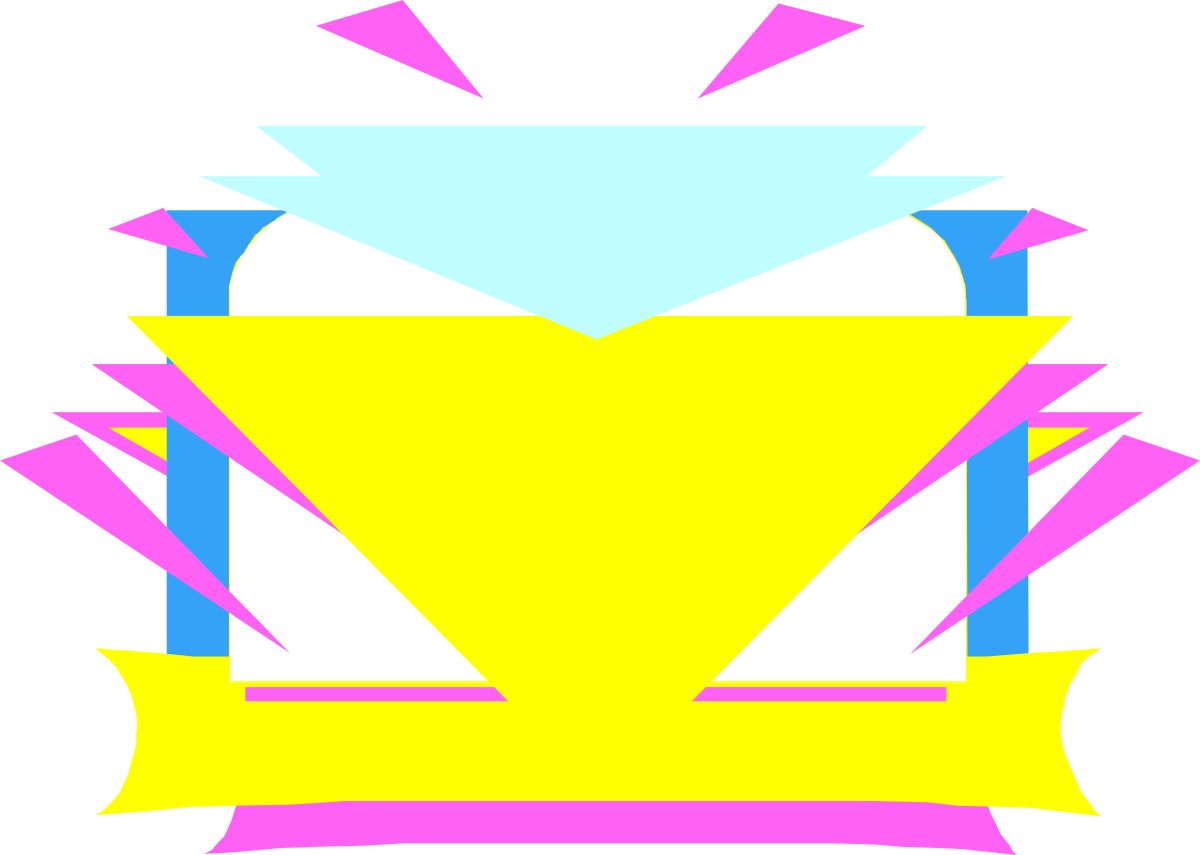 Yellow and Blue Box with Ribbon - Festive Clipart for Celebrations