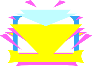 Yellow and Blue Box with Ribbon - Festive Clipart for Celebrations