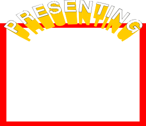 Borders and Business Clipart with Red and Yellow Background Featuring 'Preng'