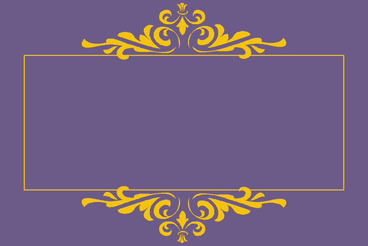 a purple background with a gold frame clip art png transparent Elegant Purple Background with Gold Frame - Business Clipart