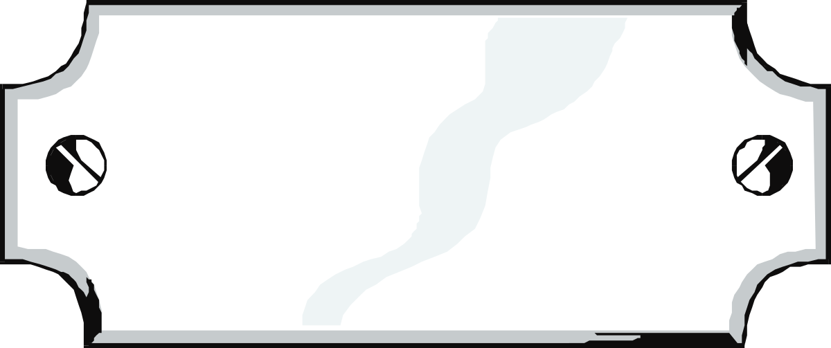 Elegant Black and White Envelope Design Clipart