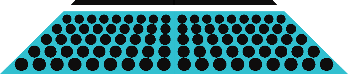 Blue and Black Shower Clipart with Striking Black and White Pattern for Creative Designs