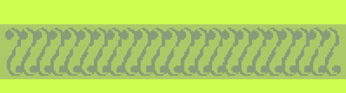 Wavy Line Pattern Borders and Bars on Green Background Clipart