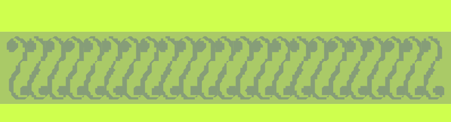 Wavy Line Pattern Borders and Bars on Green Background Clipart