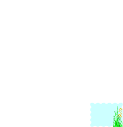Borders with Plants - Cartoon Character Standing in Grass Clipart