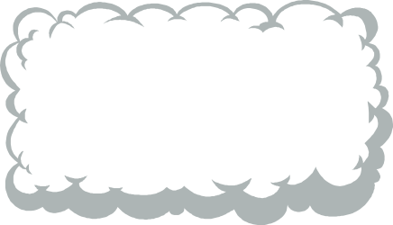 Cloud Frame Clipart for Business Borders - Elegant SVG Design