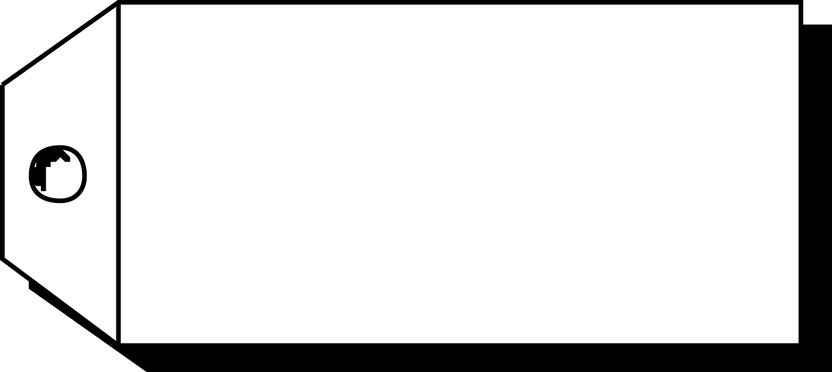 Borders and Business White Box with Black Handle Clipart