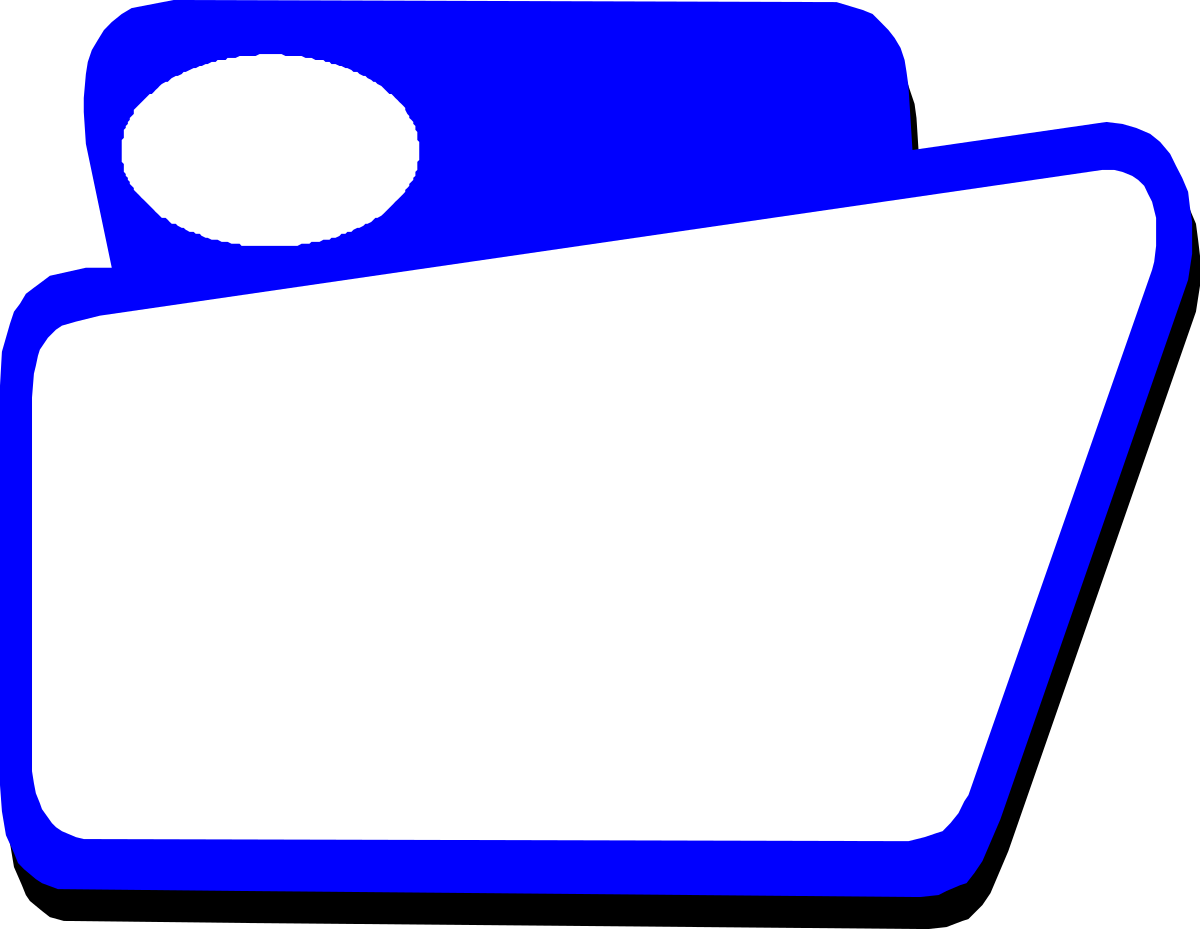 a blue folder icon clip art png transparent Blue Folder Icon Clipart - Versatile and Modern Design