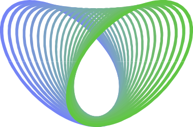 Green and Blue Decorative Ring Clipart on Black Background