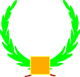 Green Laurel Wreath Clipart with Ribbon - Elegant Borders for Nature Themes