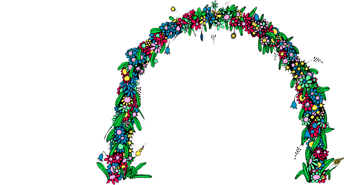 Floral Wreath Clipart | Elegant Borders and Plants Design