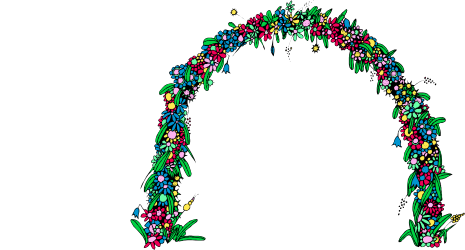 Floral Wreath Clipart | Elegant Borders and Plants Design