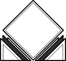 Elegant Black and White Design on White Envelope Clipart