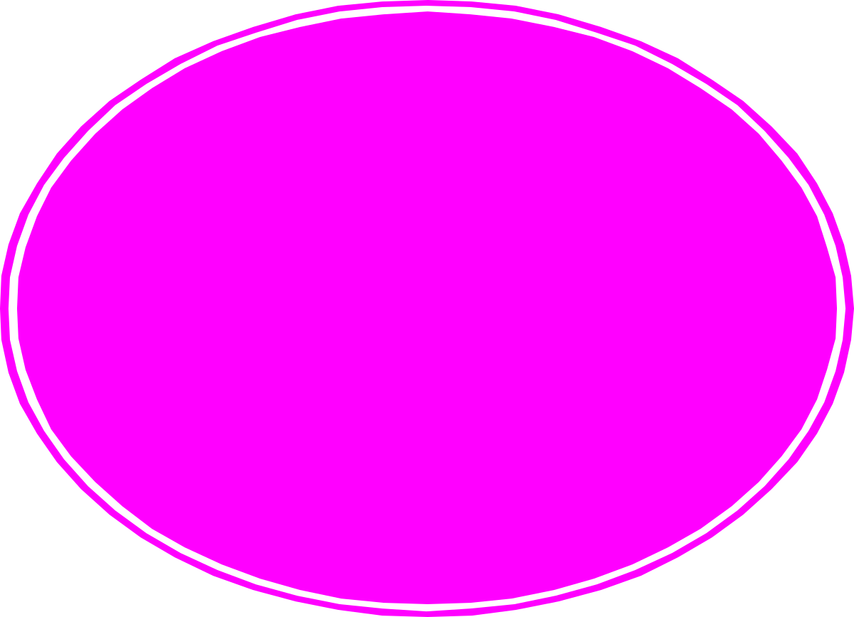 Pink Circle with White Outline Clipart - Vibrant Borders and Miscellaneous Designs
