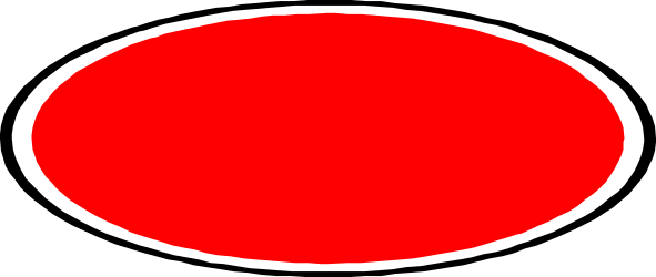 Red Circle with White Outline Clipart - Versatile Borders and Miscellaneous Design