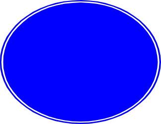 Blue Circle with White Line - Versatile Clipart for Diverse Designs