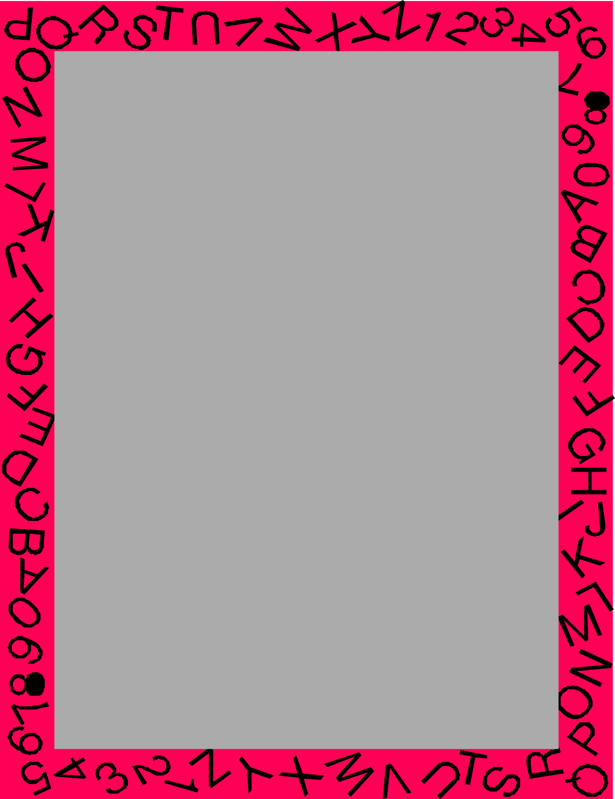 a pink frame with black letters and a white background clip art png transparent Pink Frame with Black Letters - Elegant Borders and Clipart Designs