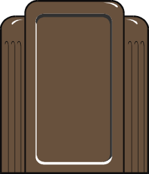 Brown Suitcase Clipart for Business Borders and Travel