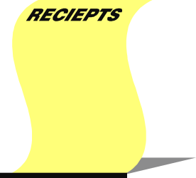 Yellow Flag with Receipts Clipart for Business Borders