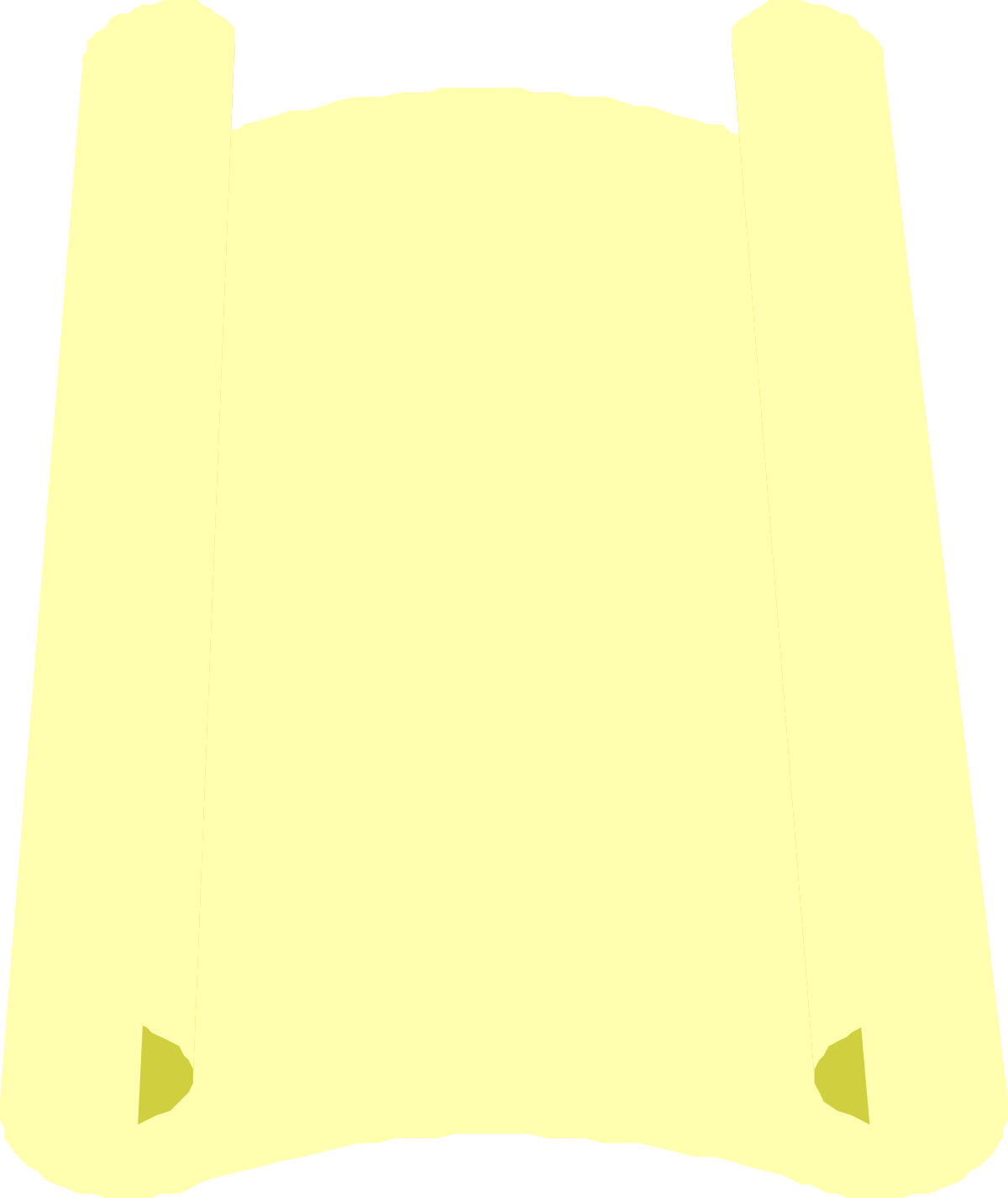 Yellow Paper Sheet Clipart for Business and Borders
