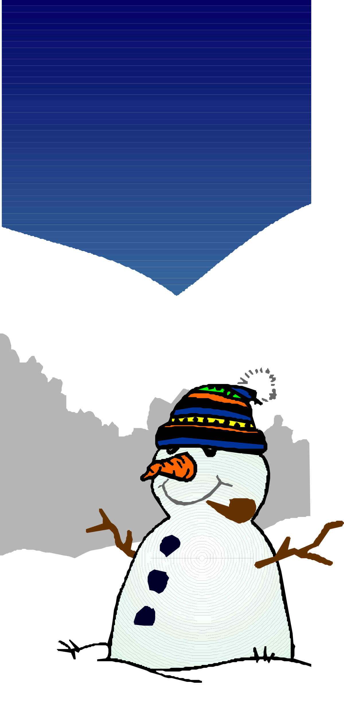 a snowman with a hat and scarf clip art png transparent Snowman Clipart with Hat and Scarf for Holiday Decorations