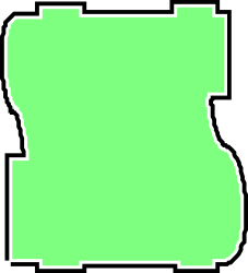 Minnesota State Outline Clipart - Green Borders for Business Use