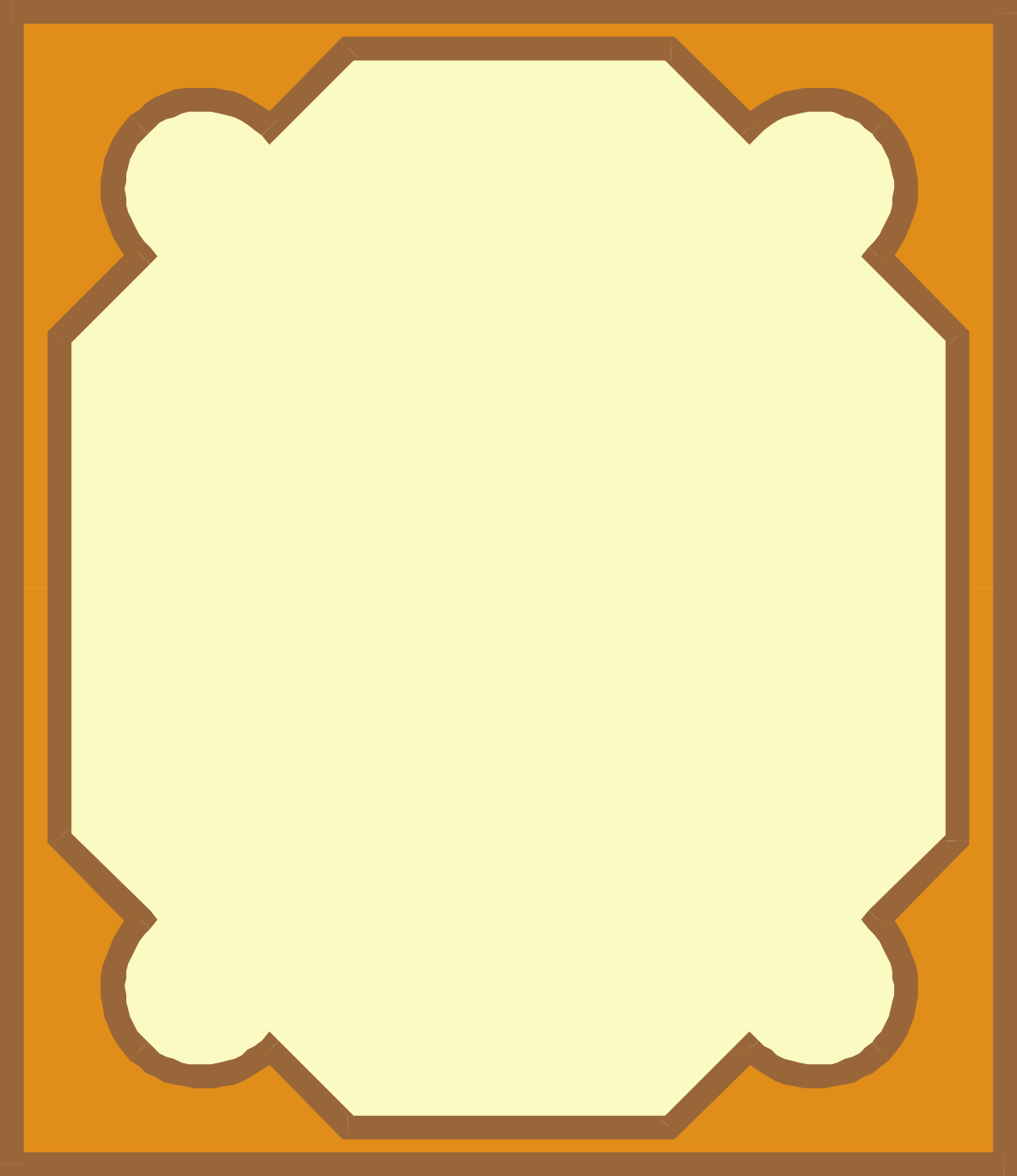Brown Bordered Blank Paper Clipart for Creative Designs