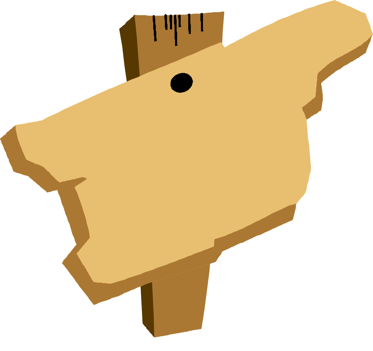 a wooden sign with a wooden post clip art png transparent Wooden Sign on Post Clipart - Perfect for Business Borders and More