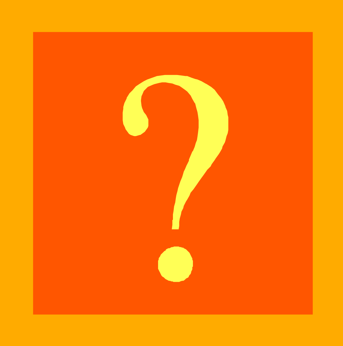 Question Mark Icon Clipart - Versatile Borders for Creative Design