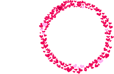 Heart Shaped Frame with Hearts - Beautiful Clipart for Creative Projects