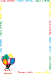 Holiday Birthday Borders - Free Clipart for Cards and Celebrations