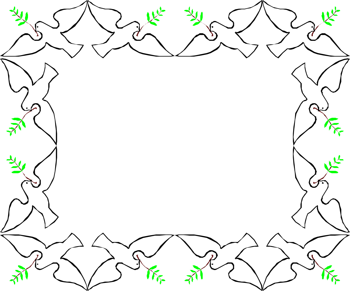 Bats and Leaves Square Frame Clipart for Holiday Designs